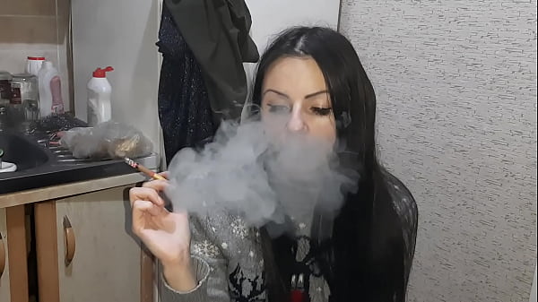 My fetish girlfriend smokes and watches me have sex with another girl Lesbian Illusion Girls